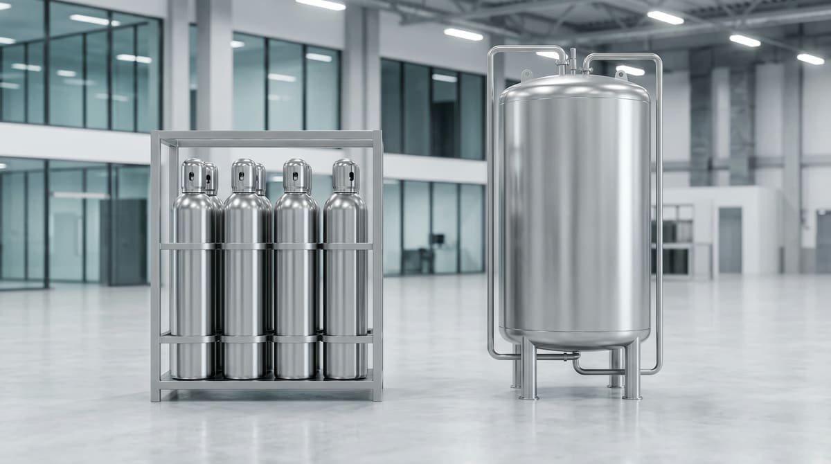 Cylinders to Bulk Conversion: When a Bulk Gas Tank Pays Off